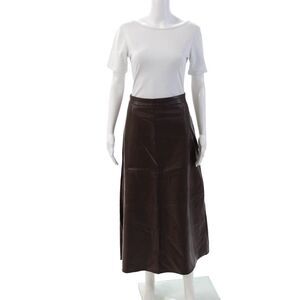 Hailey Women A-Line Maxi Brown Skirt Size 12